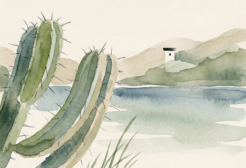 SAMA Guanajuato - Paisaje de Acuarela